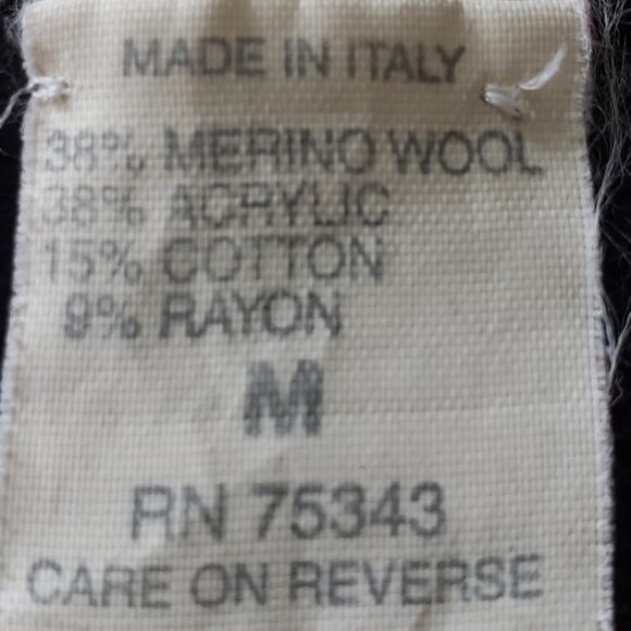 Merino Wool Animal Print Sweater Medium - Picture 7 of 8